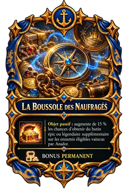 Carte : La Boussole des Naufragés